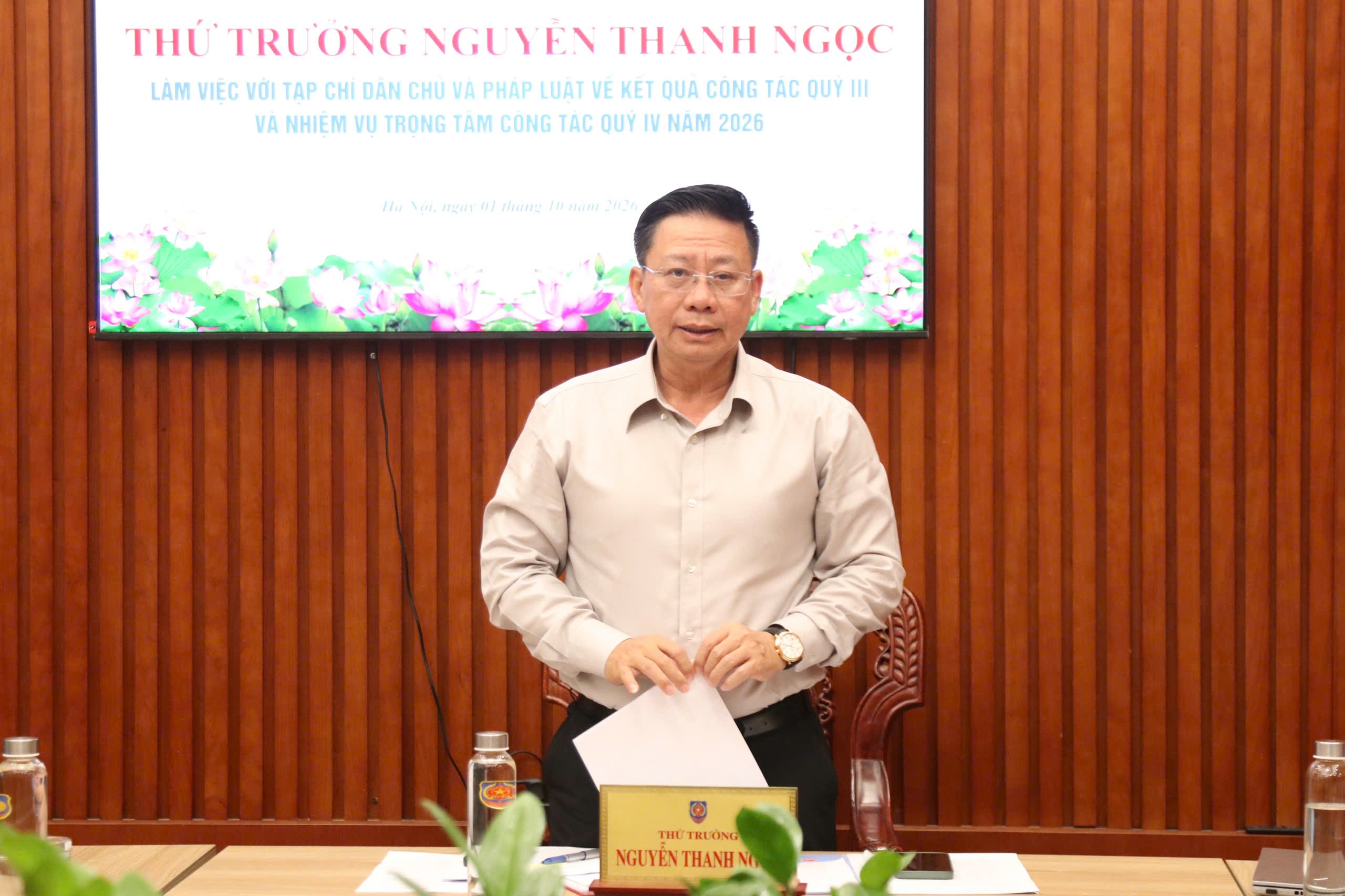 Kết quả tích cực và yêu cầu, định hướng phát triển Tạp chí Dân chủ và pháp luật thời gian tới