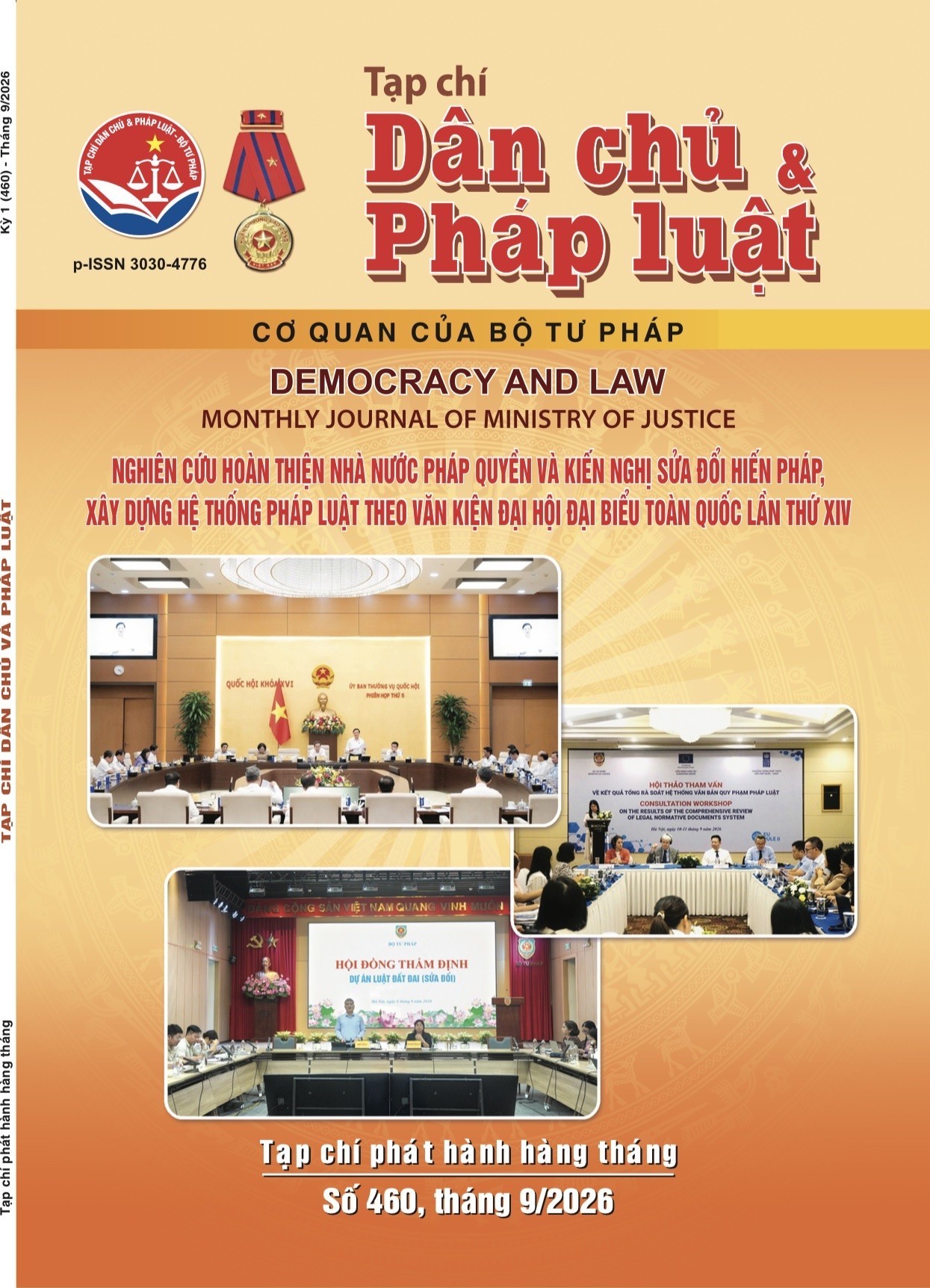 Số Kỳ 1 (460) tháng 9 - 2026/Edition 1 (460) September 2026