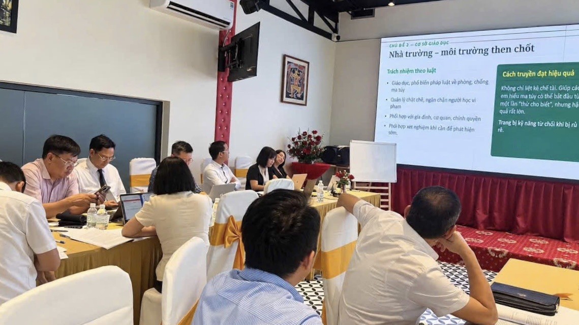 Hội nghị tập huấn giảng viên nguồn về phòng, chống ma túy trong cộng đồng
