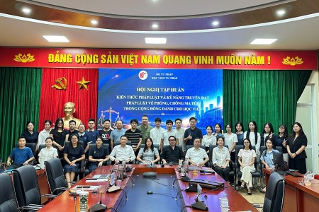 Tập huấn kỹ năng truyền đạt pháp luật về phòng, chống ma túy trong cộng đồng dành cho học viên