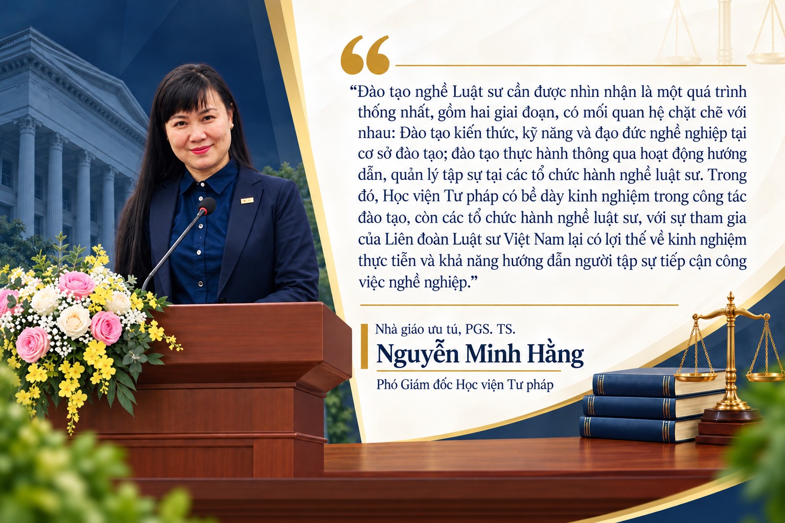 Đào tạo nghề luật sư cần gắn kết chặt chẽ giữa lý thuyết và thực tiễn