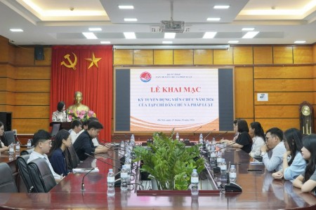 Khai mạc Kỳ tuyển dụng viên chức năm 2026 của Tạp chí Dân chủ và Pháp luật