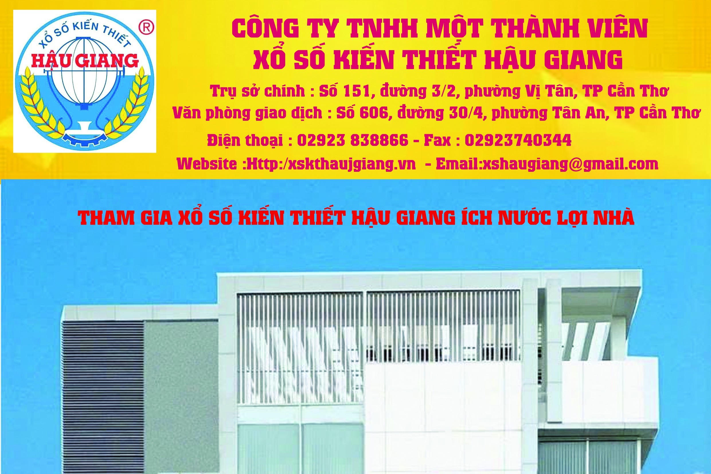 Công ty TNHH Một thành viên Xổ số kiến thiết Hậu Giang